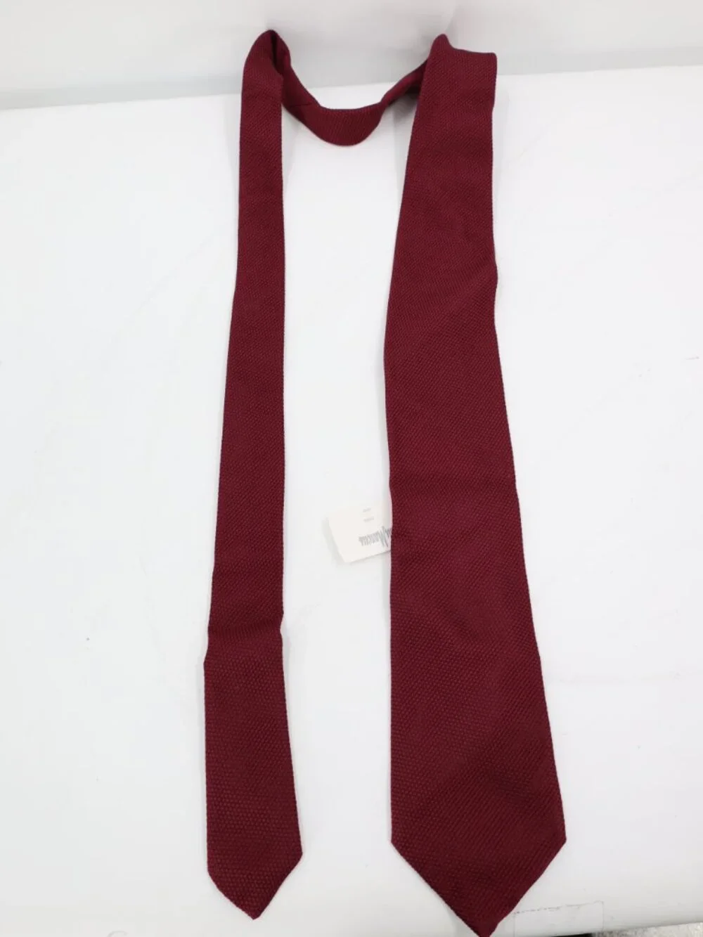 NWT Brioni Tie Men's w4 L60 knit Silk Necktie Hand Made in Italy Burgundy luxury